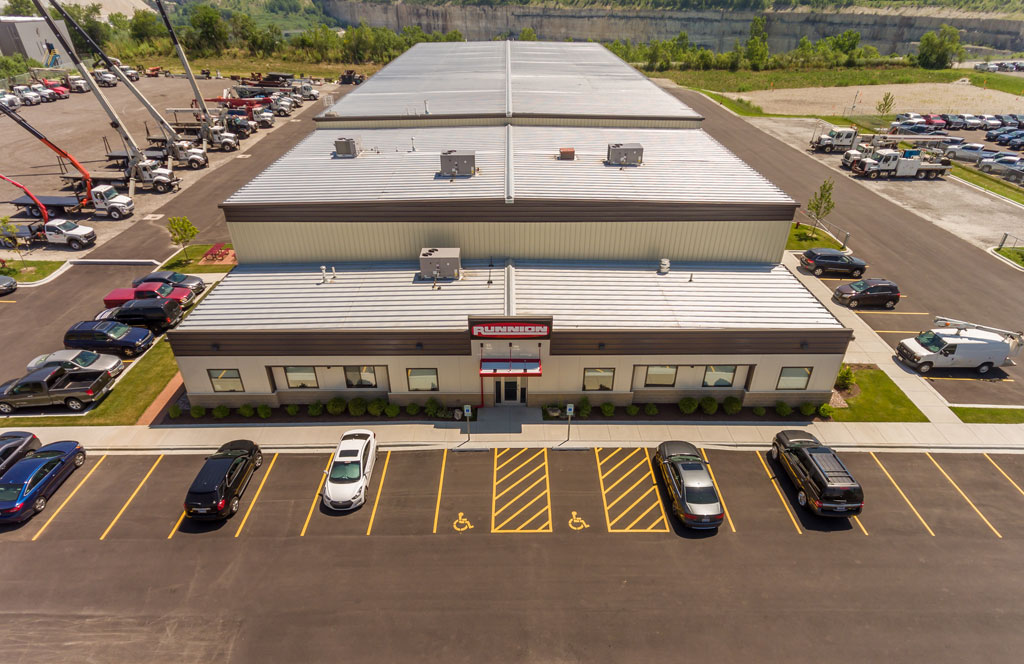 Runnion Equipment Building aerial 16