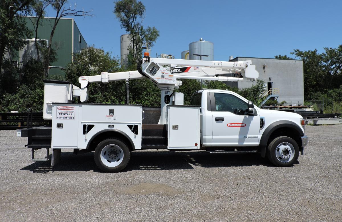 Terex LT40, 2020 Ford F550, passenger side