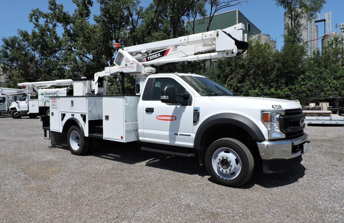 Terex LT40, 2020 Ford F550, front passenger side