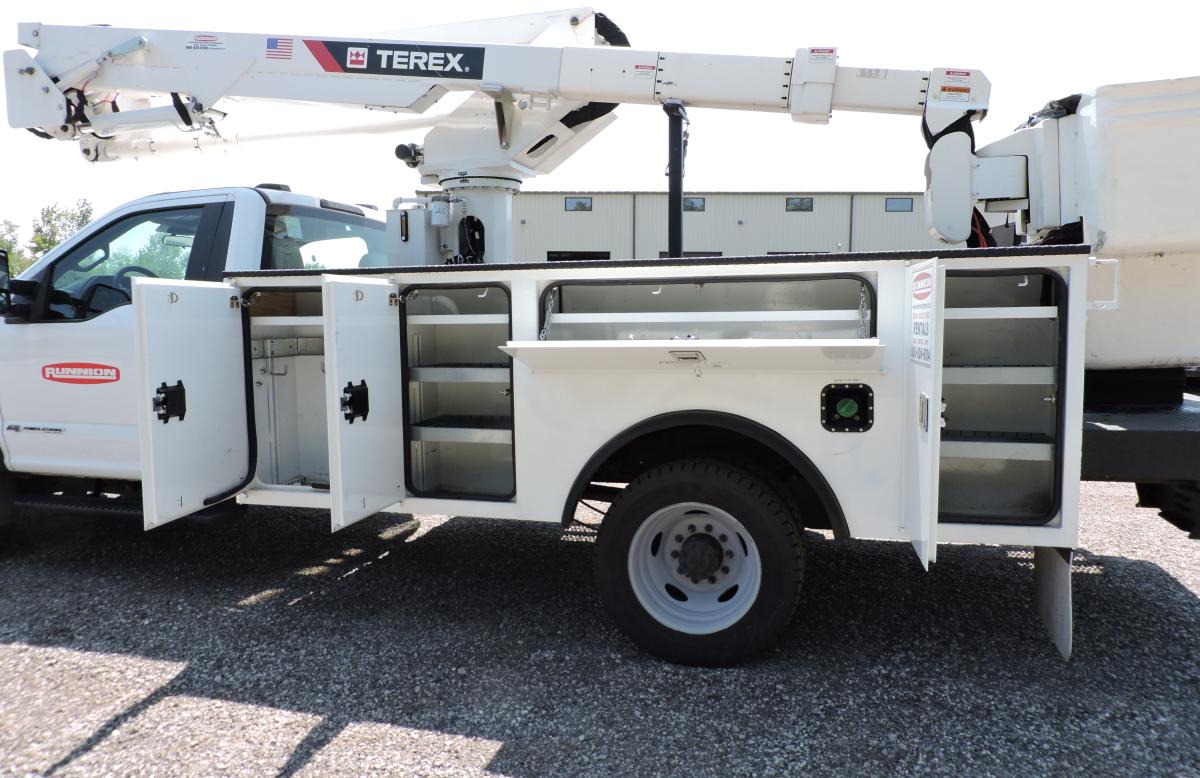 Terex LT40, 2020 Ford F550, drivers side compartments