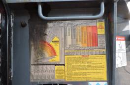Terex BT-4792, 2013 Peterbilt 348, load chart